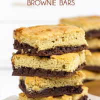 Is it a brownie? Is it a blondie? No, it's both! These Caramel Marshmallow Brownie Bars are a delicious combination of caramel, marshmallow and chocolate!