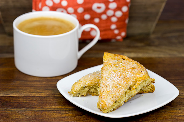 Lightly spiced with lavender, honey and citrus, these Honey Lavender Scones are a delicious treat alongside a cup of coffee! #MillstoneCoffee