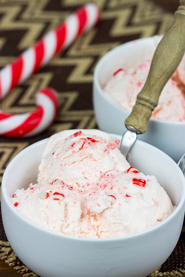 This homemade Peppermint Ice Cream is so tasty that Santa might just skip the cookies this year!