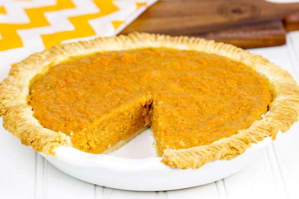 Lightly spiced with cinnamon and nutmeg, this Southern Sweet Potato Pie is a holiday classic!