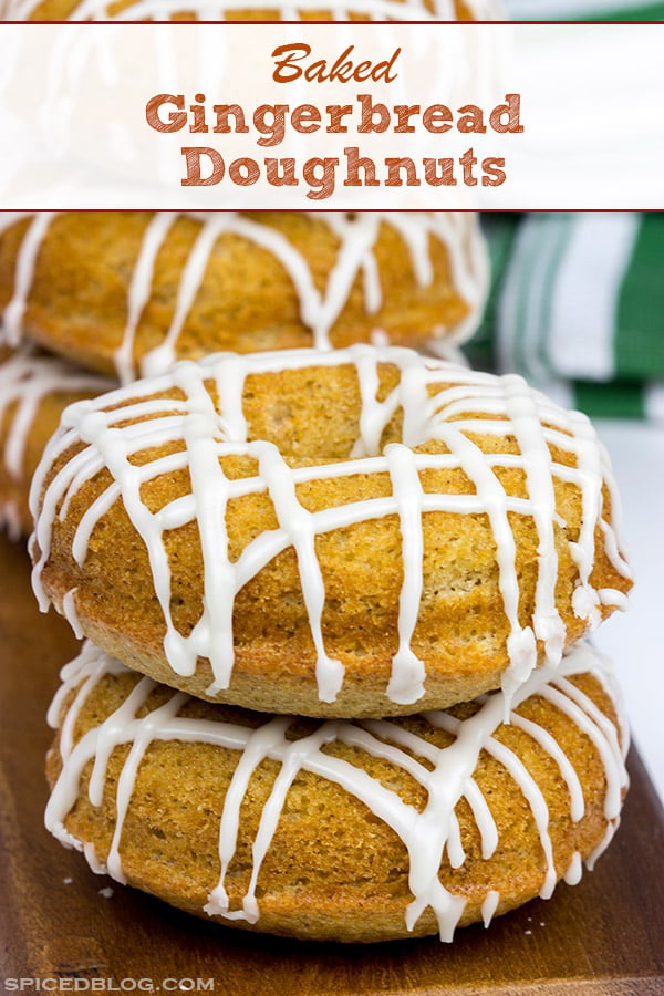 These Baked Gingerbread Doughnuts are packed with delicious gingerbread flavor...and they're surprisingly easy to make, too! Happy Holidays!