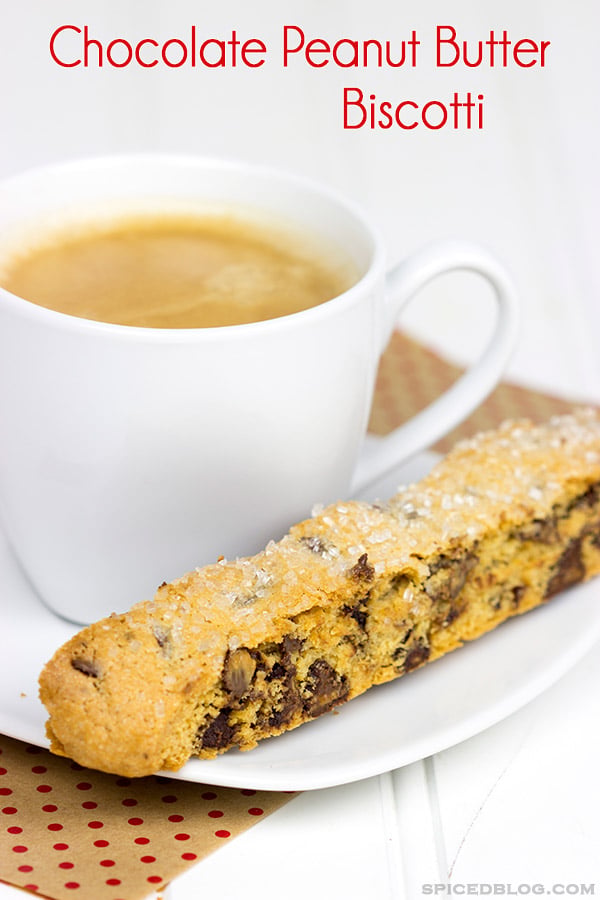 These Chocolate Peanut Butter Biscotti are slightly-crunchy, slightly-crumbly, and they're swirled with chocolate and peanut butter. Serve 'em for breakfast or dessert...or both!