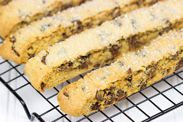 These Chocolate Peanut Butter Biscotti are slightly-crunchy, slightly-crumbly, and they're swirled with chocolate and peanut butter. Serve 'em for breakfast or dessert...or both!