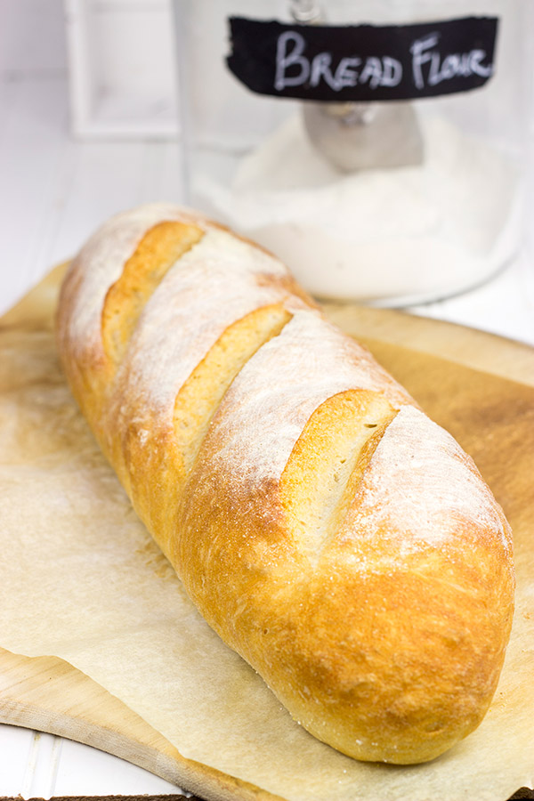 Been thinking about learning to bake bread at home? Then give this classic Homemade Italian Bread a shot!