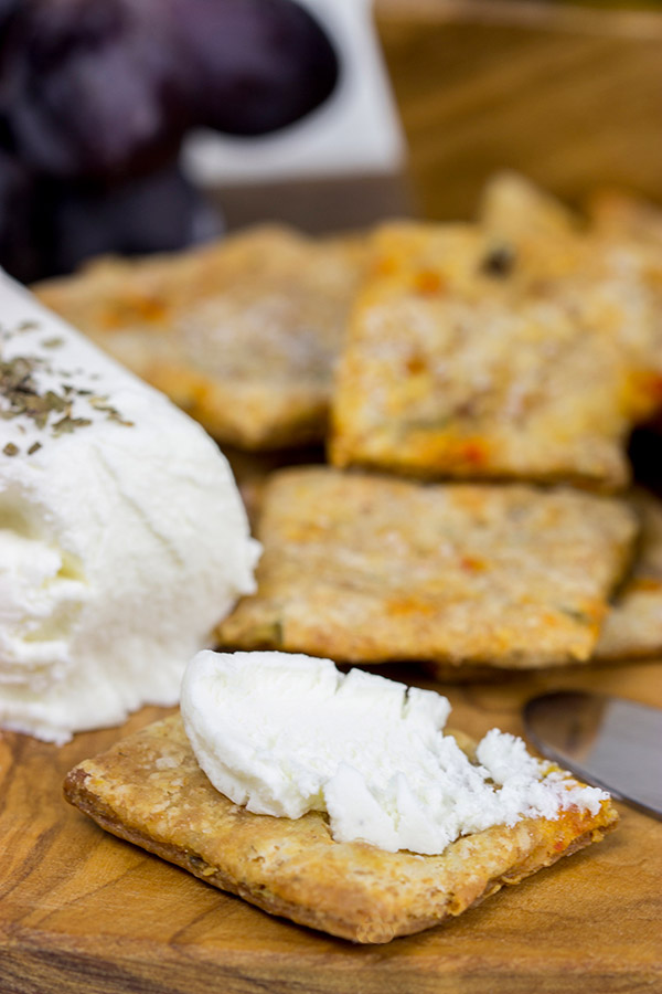 Homemade crackers are an impressive (and easy) recipe for holiday entertaining. These Olive and Roasted Red Pepper Crackers are one of my favorites!