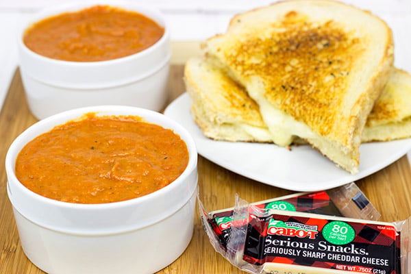 This Tomato Grilled Cheese Soup is what happens when tomato soup meets a grilled cheese sandwich. It's the ultimate comfort food, and it's guaranteed to warm you up on a cold winter day!