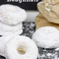 These Baked Powdered Sugar Doughnuts are a quick and easy classic!