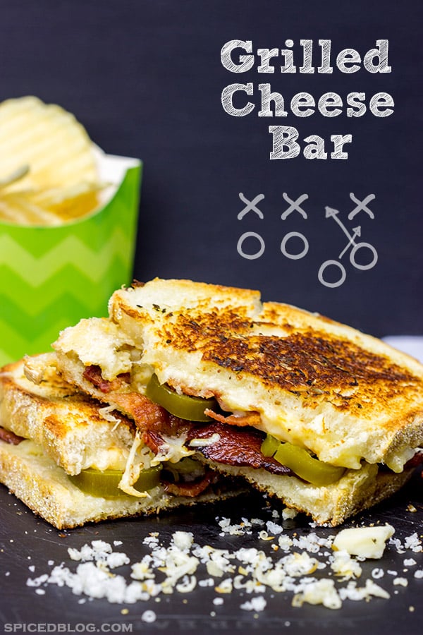 Be the MVP of your party with this fun and delicious Grilled Cheese Bar! Get creative with the ingredients, let your guests build their own sandwiches and then award prizes for the more unique sandwiches.