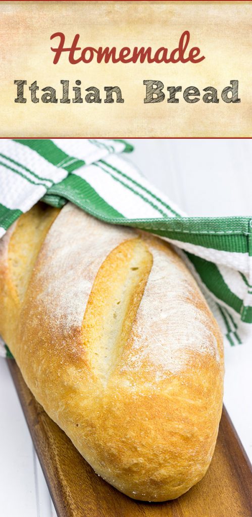 Been thinking about learning to bake bread at home? Then give this classic Homemade Italian Bread a shot!
