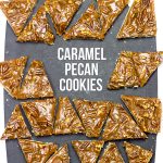 Soft shortbread cookies topped with gooey caramel and crunchy pecans. These Caramel Pecan Cookies are a winner!