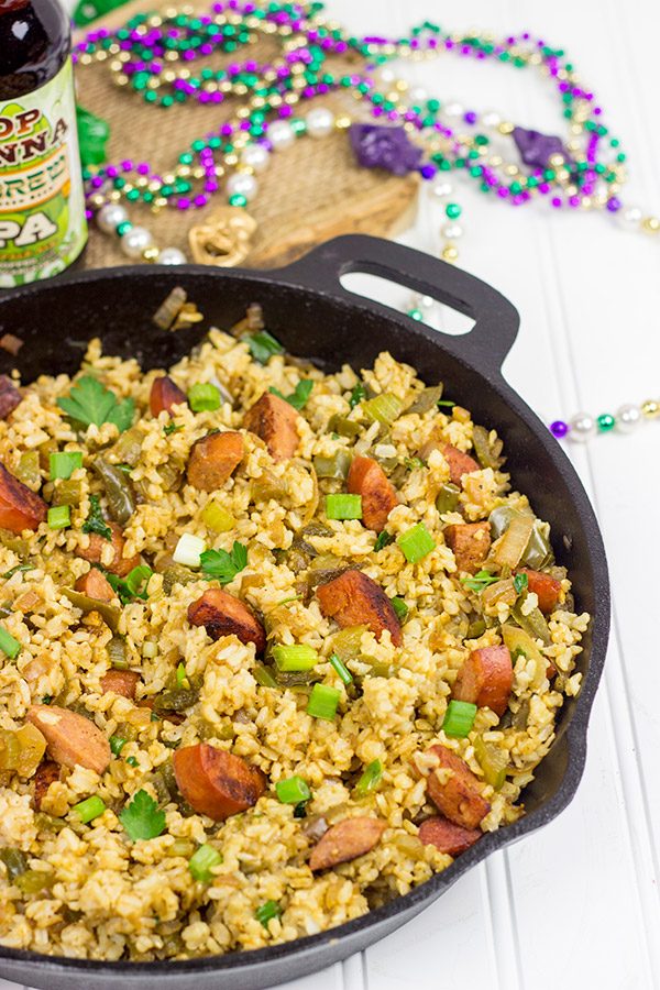 Celebrate Mardi Gras and make your weeknight dinner epic with this Cajun Dirty Rice!