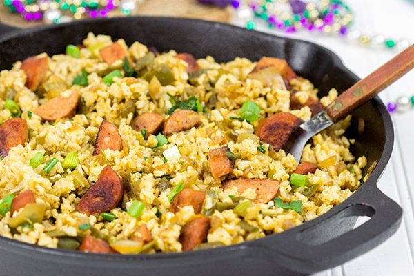 Celebrate Mardi Gras and make your weeknight dinner epic with this Cajun Dirty Rice!