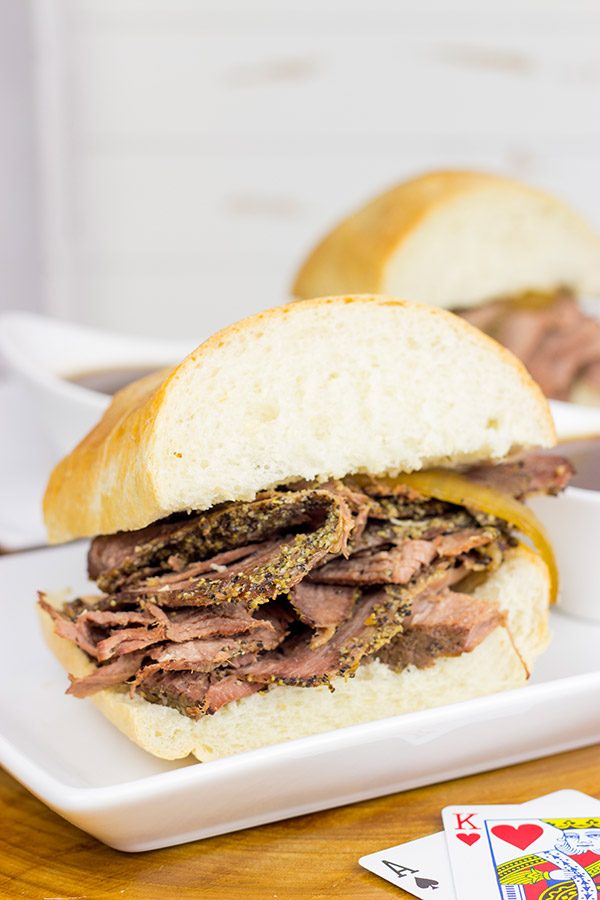 This tasty French Dip Sandwich is easier to make than you think...and it makes for one heck of an epic weeknight meal! #MakeItEpic