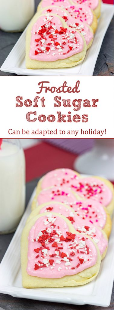 Don't have Cupid's bow and arrows handy? Try using these Frosted Soft Sugar Cookies for Valentine's Day instead!