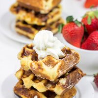 Have you ever tried a Liege Waffle? This classic Belgian street food features chunks of pearl sugar baked inside of a yeasted dough...and it's delicious!
