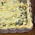 Turn one of your favorite dips into an entree with this tasty Spinach Artichoke Tart!
