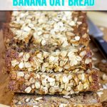 The addition of oats into this classic banana bread recipe yields a delicious Banana Oat Bread that will leave you begging for another slice!