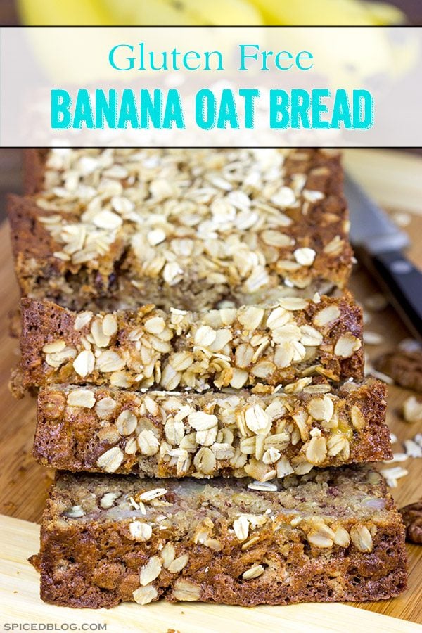The addition of oats into this classic banana bread recipe yields a delicious Banana Oat Bread that will leave you begging for another slice!