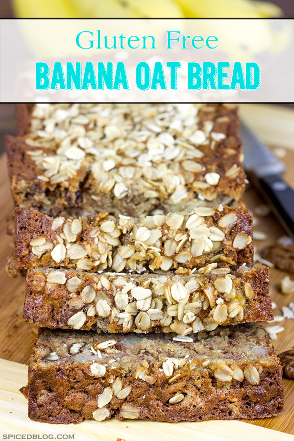 The addition of oats into this classic banana bread recipe yields a delicious Banana Oat Bread that will leave you begging for another slice!