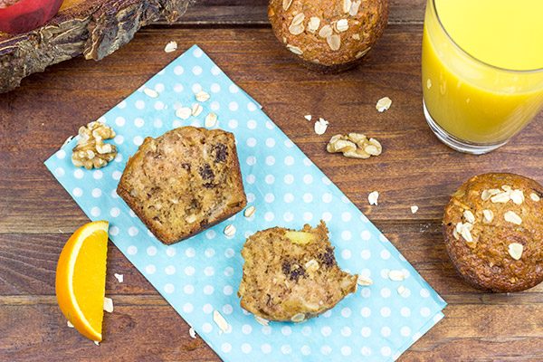 Loaded with fruits and nuts, these Morning Glory Muffins are a delicious breakfast treat!