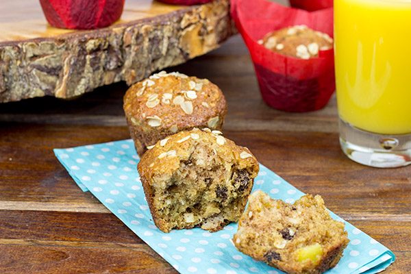 Loaded with fruits and nuts, these Morning Glory Muffins are a delicious breakfast treat!