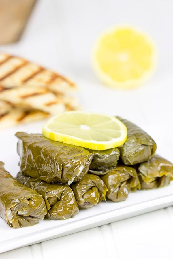 Filled with the flavors of lemon, dill and parsley, these Stuffed Grape Leaves are a fun way to enjoy classic Greek food at home!