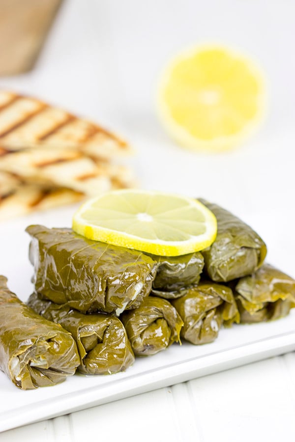 Filled with the flavors of lemon, dill and parsley, these Stuffed Grape Leaves are a fun way to enjoy classic Greek food at home!
