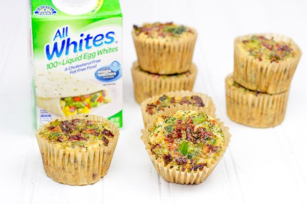 These Broccoli & Sun-Dried Tomato Egg Cups are perfect for a quick breakfast or lunch on the go!