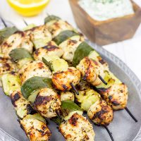 If you're looking for fun grilled recipes for the summer, then give these Chicken Souvlaki Skewers a shot. They're definitely one of our favorites!