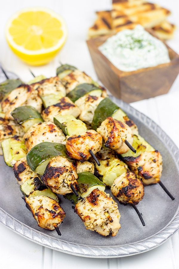 If you're looking for fun grilled recipes for the summer, then give these Chicken Souvlaki Skewers a shot. They're definitely one of our favorites!
