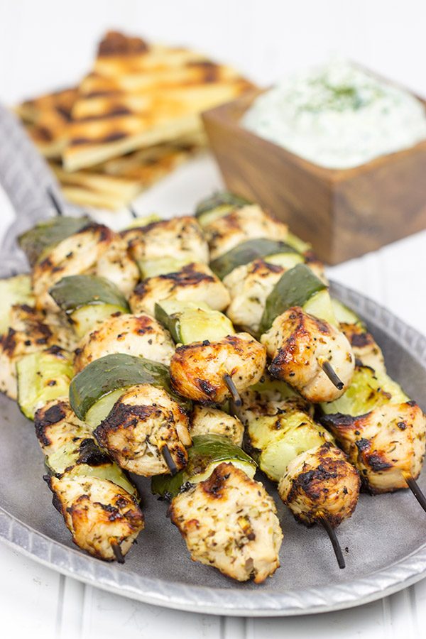 If you're looking for fun grilled recipes for the summer, then give these Chicken Souvlaki Skewers a shot. They're definitely one of our favorites!