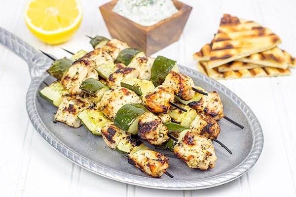 If you're looking for fun grilled recipes for the summer, then give these Chicken Souvlaki Skewers a shot. They're definitely one of our favorites!
