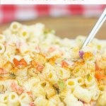 This Classic Macaroni Salad is perfect for summer picnics and dinners on the back porch!