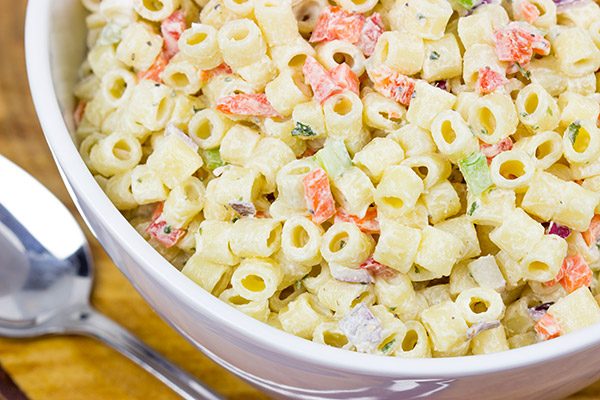 This Classic Macaroni Salad is perfect for summer picnics and dinners on the back porch!