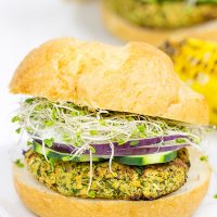 Grab some grill tongs and mix it up with some Grilled Falafel Burgers for dinner tonight!