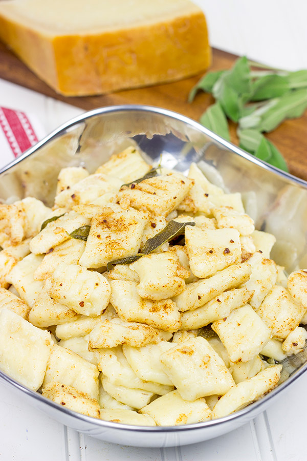 This light and fluffy Potato Gnocchi is complemented with a delicious (yet simple!) Sage Brown Butter Sauce. Buon appetito!