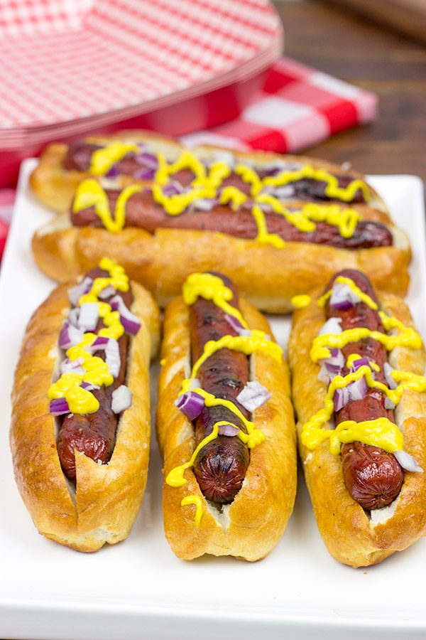 Shake up your summer grillin' routine with these tasty Pretzel Hot Dog Buns!