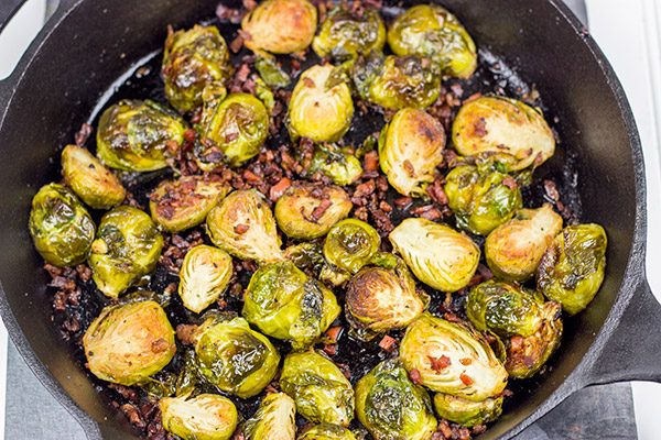 These Roasted Brussels Sprouts with Pancetta aren’t your mom’s Brussels sprouts.