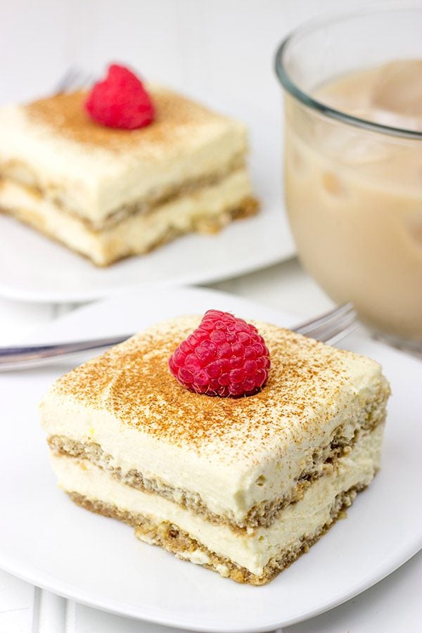 This Caramel Chai Tiramisu is a fun twist on a classic Italian dessert!