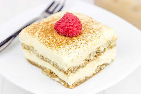 This Caramel Chai Tiramisu is a fun twist on a classic Italian dessert!