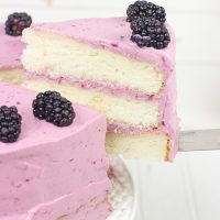 Packed with one of the classic flavors of summer, a slice of this Fresh Blackberry Cake is the perfect treat for the end of a hot day!