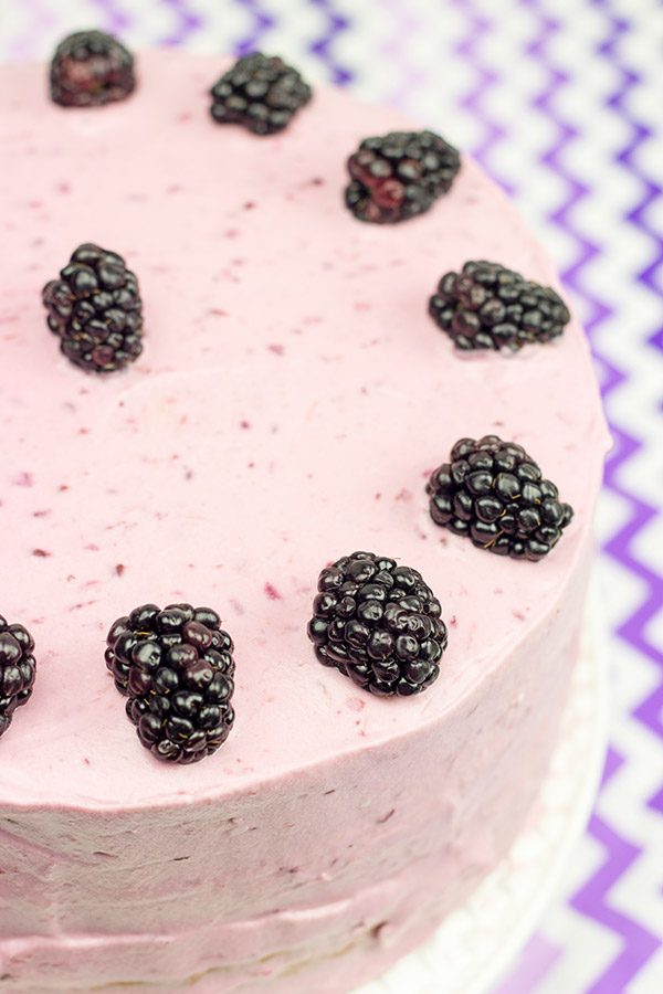 Packed with one of the classic flavors of summer, a slice of this Fresh Blackberry Cake is the perfect treat for the end of a hot day!