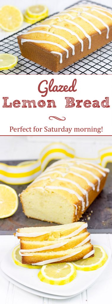 This Glazed Lemon Bread is quick, tasty and perfect for Saturday morning breakfasts at home!