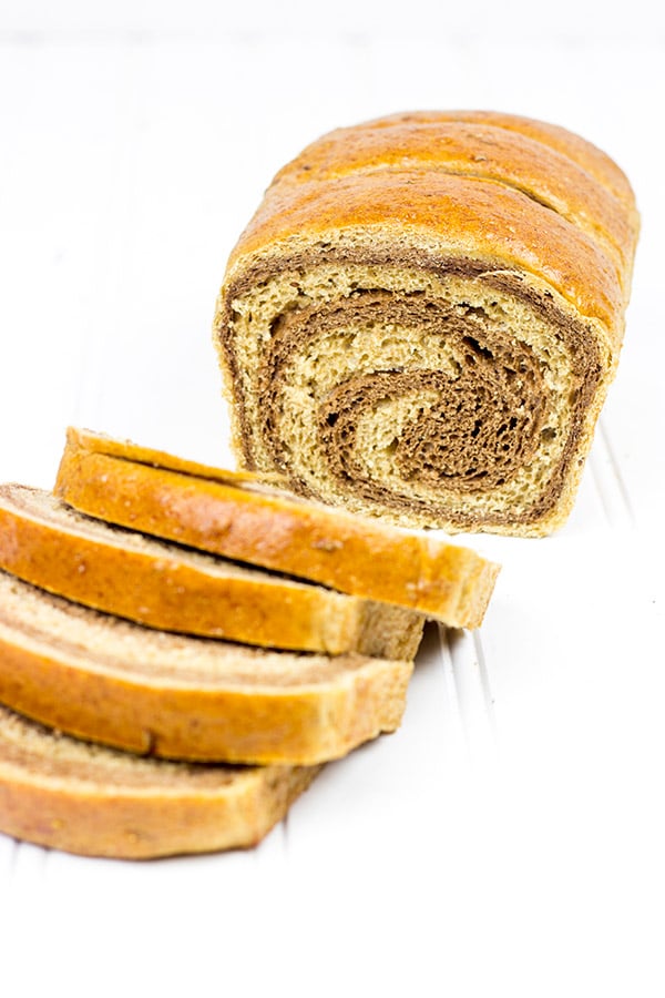 Fresh bread is the best kind of bread!  This homemade Marbled Rye Bread is not only fun to make, but it's the perfect bread for delicious reuben sandwiches!