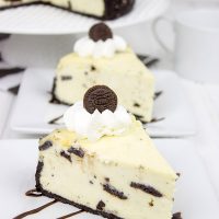 This Oreo Cheesecake features creamy cheesecake combined with crunchy Oreo cookies...and it's one of my all-time favorites!