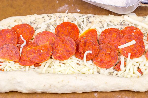 Mix up pizza night and make up a batch of these Pepperoni Pizza Rolls. They're quite tasty when served with ranch dressing!