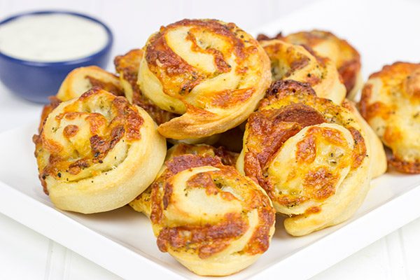 Mix up pizza night and make up a batch of these Pepperoni Pizza Rolls. They're quite tasty when served with ranch dressing!