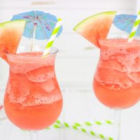 Blend up a batch of these Watermelon Daiquiris for some fun in the sun this summer!