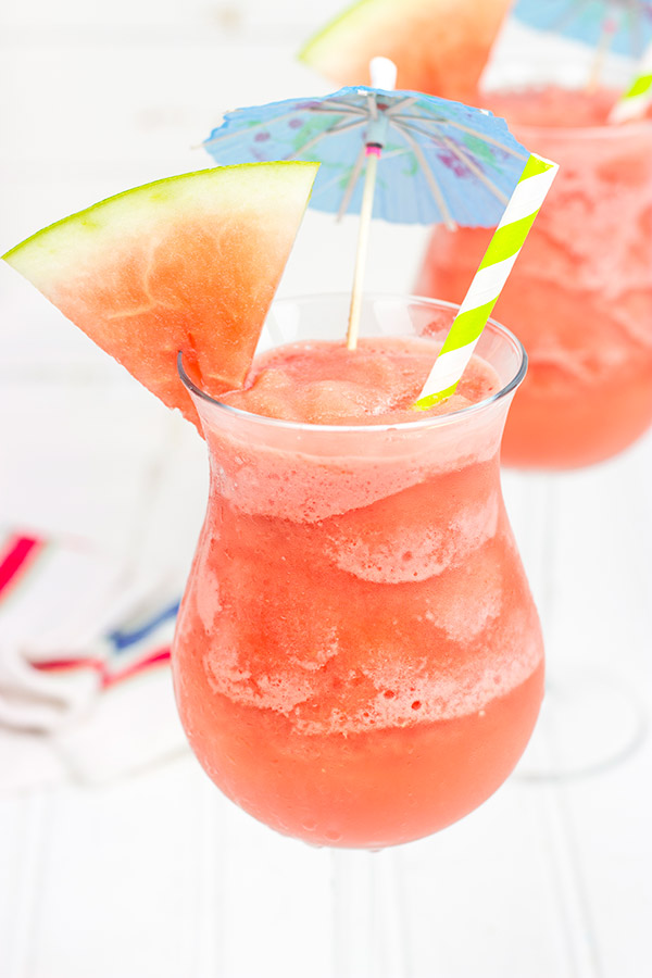 Blend up a batch of these Watermelon Daiquiris for some fun in the sun this summer!