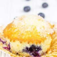 Loaded with fresh blueberries, these Bakery Style Blueberry Muffins are a great way to start the day!